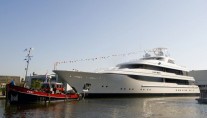 Feadship Super Yacht Lady Britt at her Launch